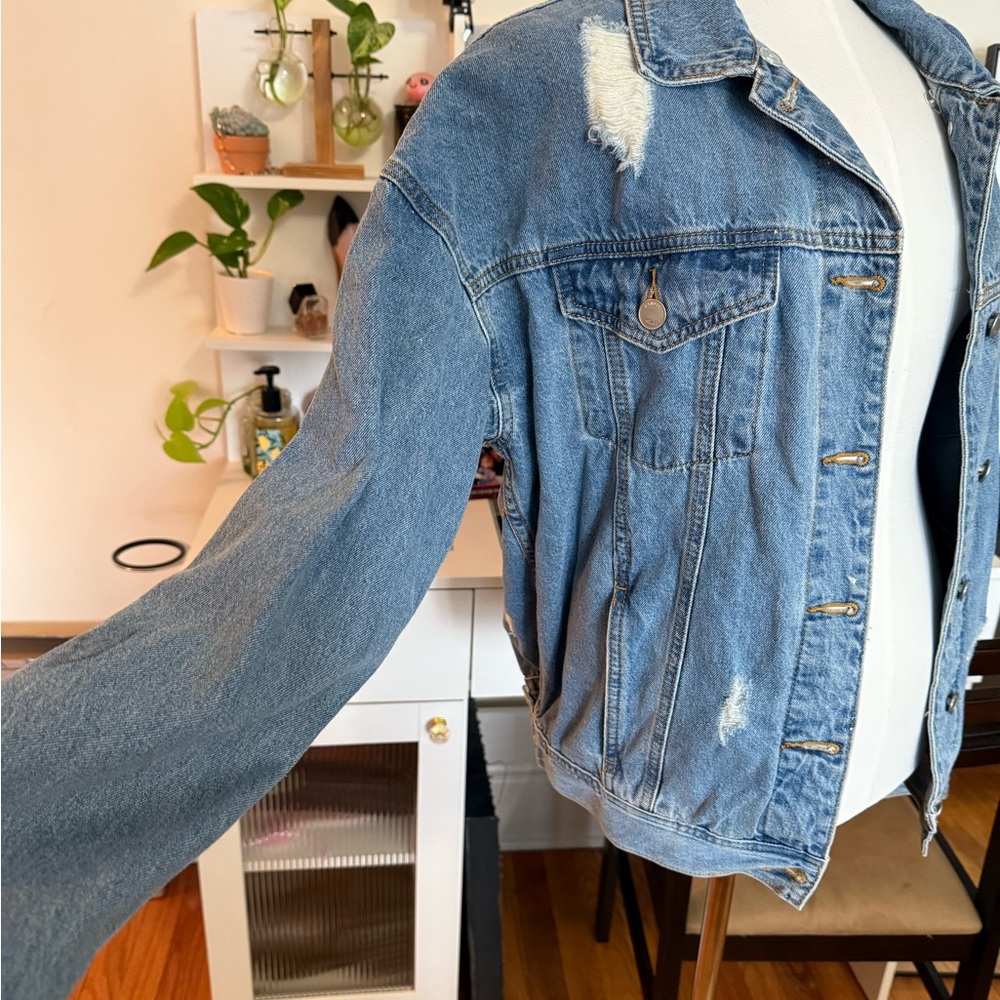 Denim Distressed Jacket - Picture 2 of 6